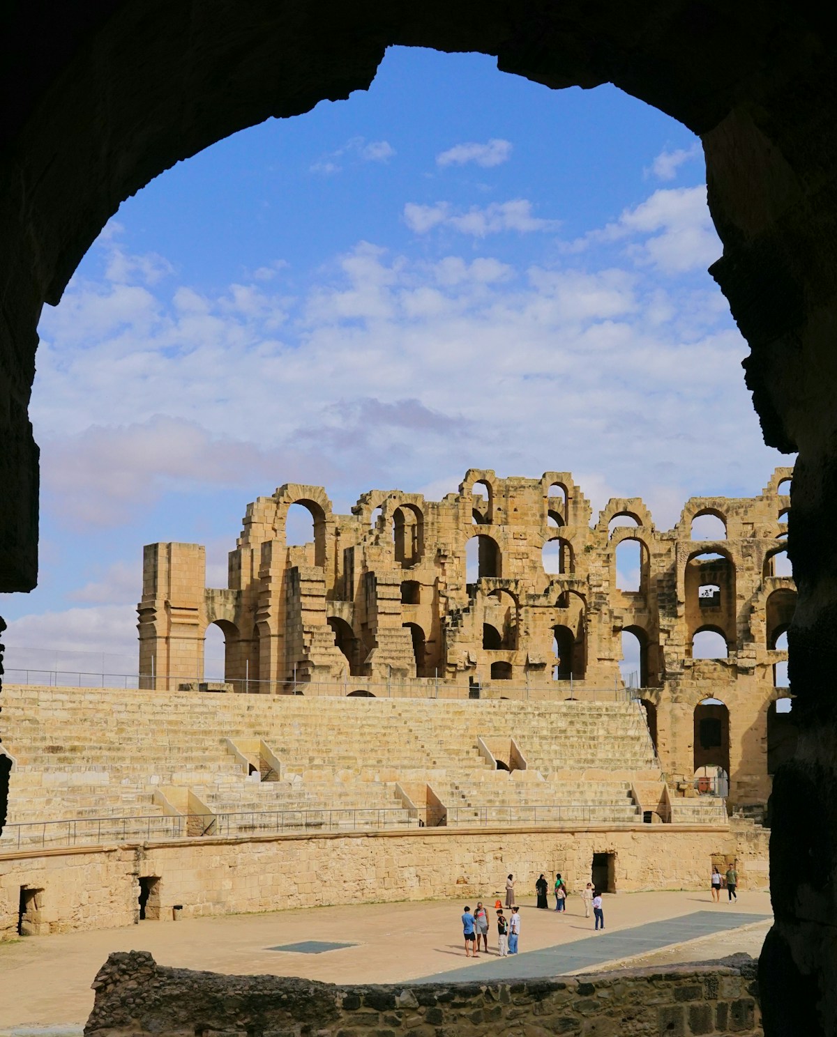 The Roman amphitheatre at El Jem, Tunisia