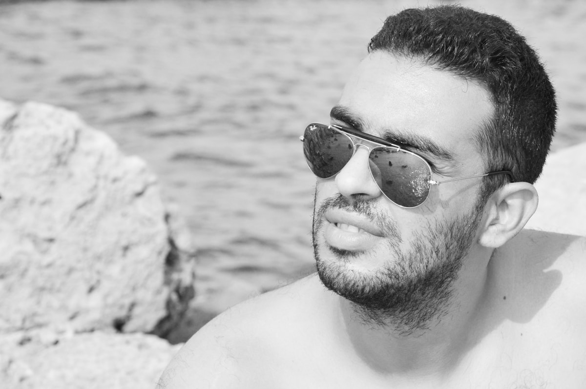 The Mediterranean sea at Monastir, Tunisia
