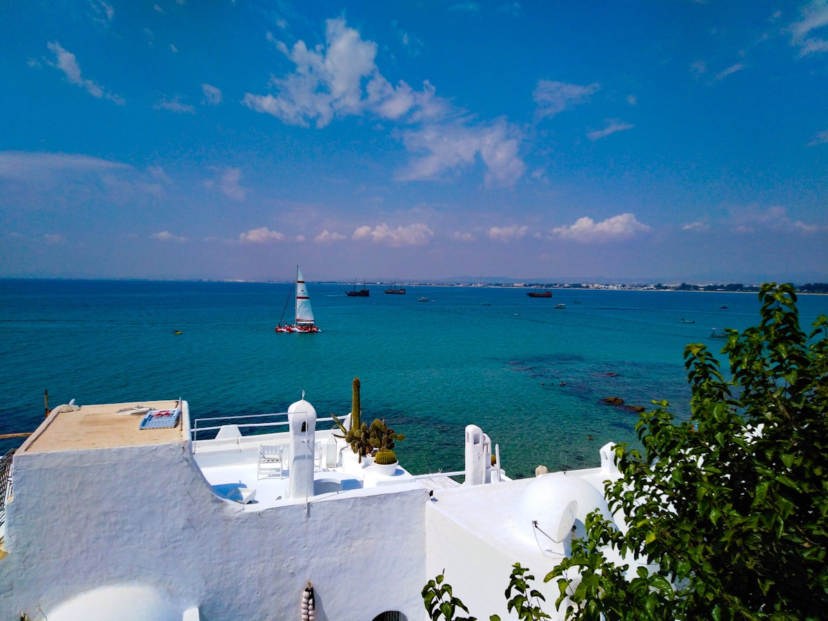 Hammamet lighthouse and harbour — gateway to Enfidha airport arrivals